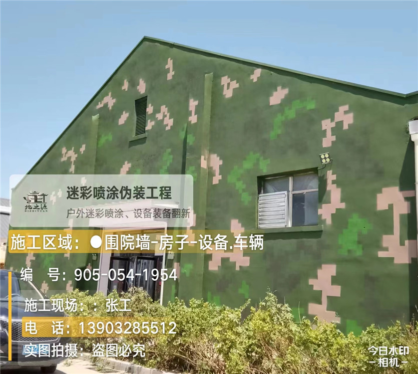 河南外墙数码迷彩漆施工报价清单（100㎡标准墙面测算）